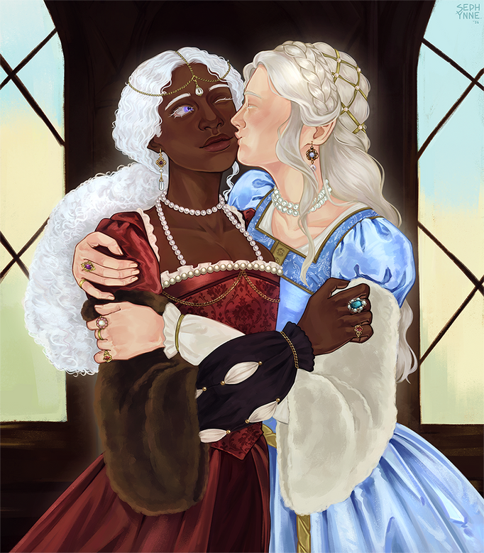 Baela and Helaena Targaryen, commission