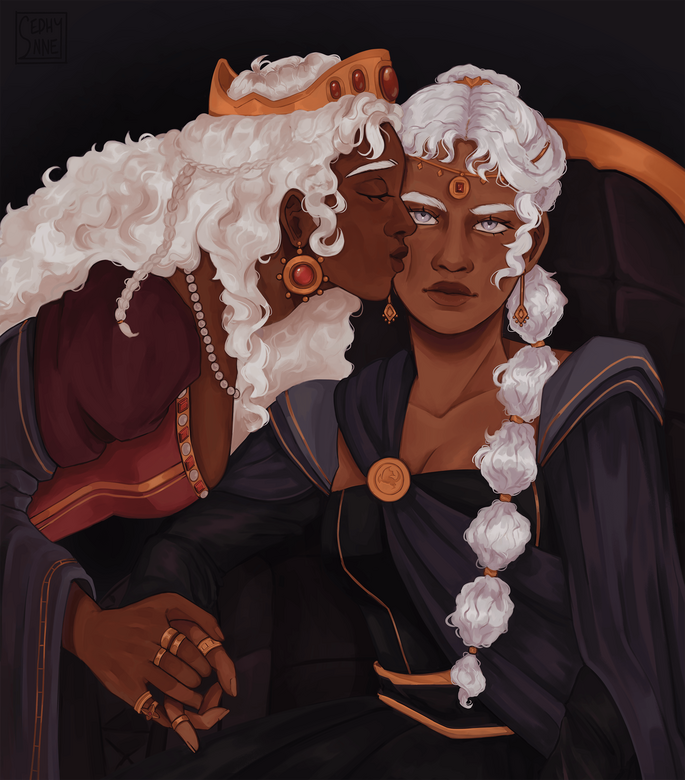 Visenya and Rhaenys Targaryen, commission